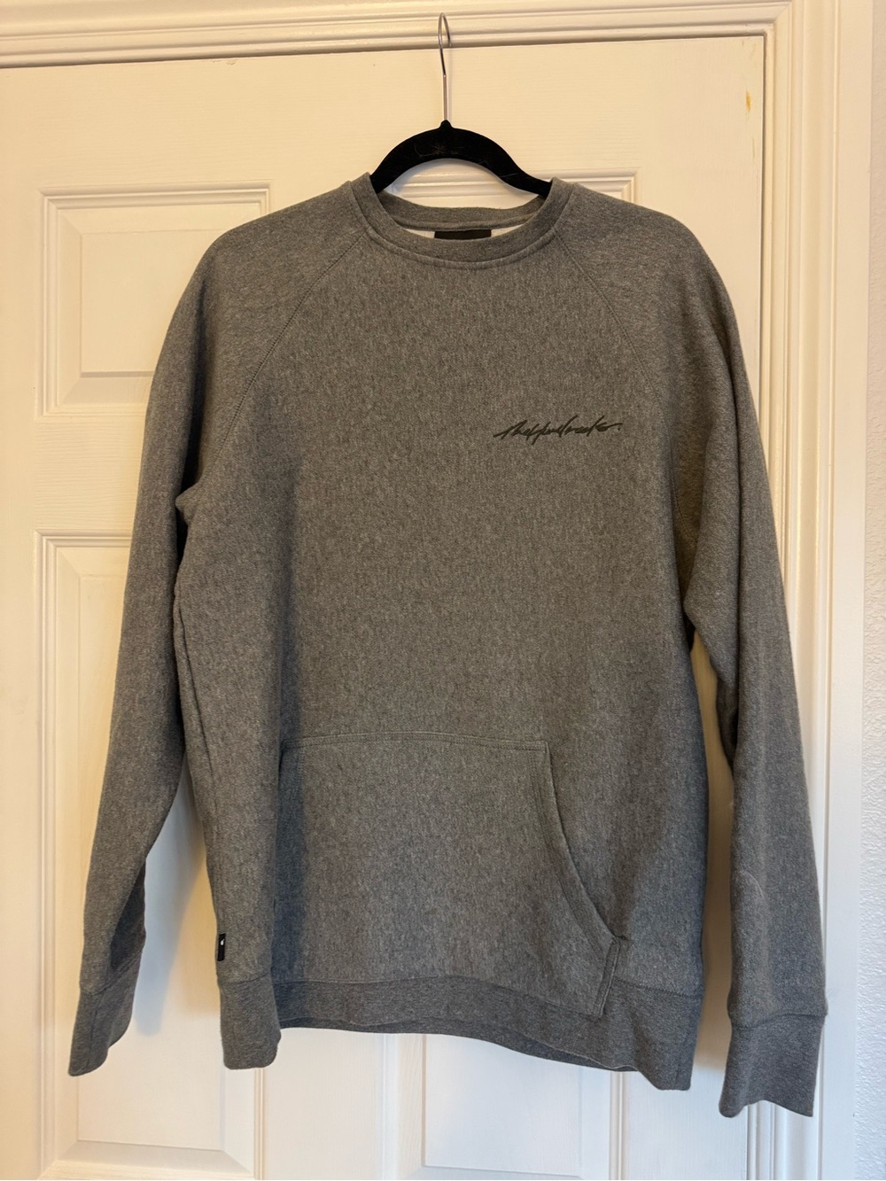 The Hundreds Gray Crewneck Sweatshirt with Script Logo
